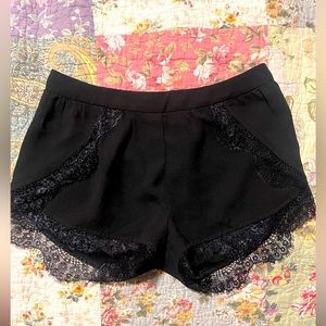 English Rose size small black lace dress pants